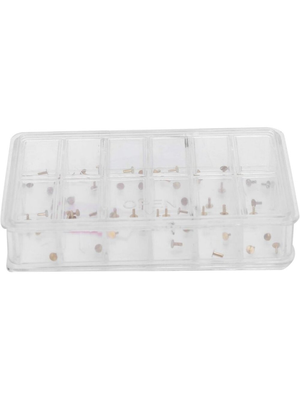 Watch Dial Feet Assortment Kit - Copper Repair Parts with Storage Box, Multiple